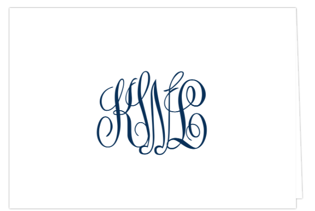 Classic Monogram Folded Note