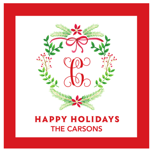 Holiday Crest Stickers