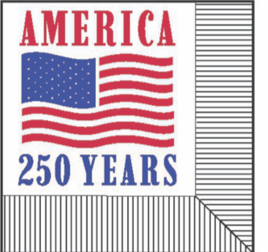napkins that say America 250 years with an American flag