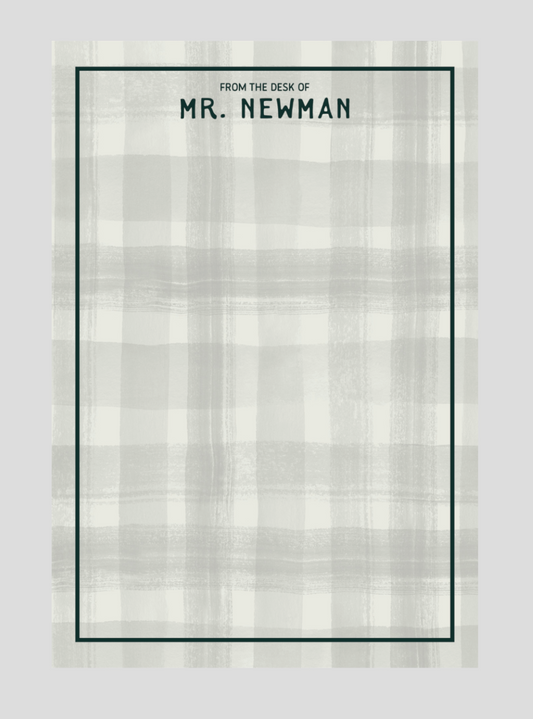 Green Desk Notepad