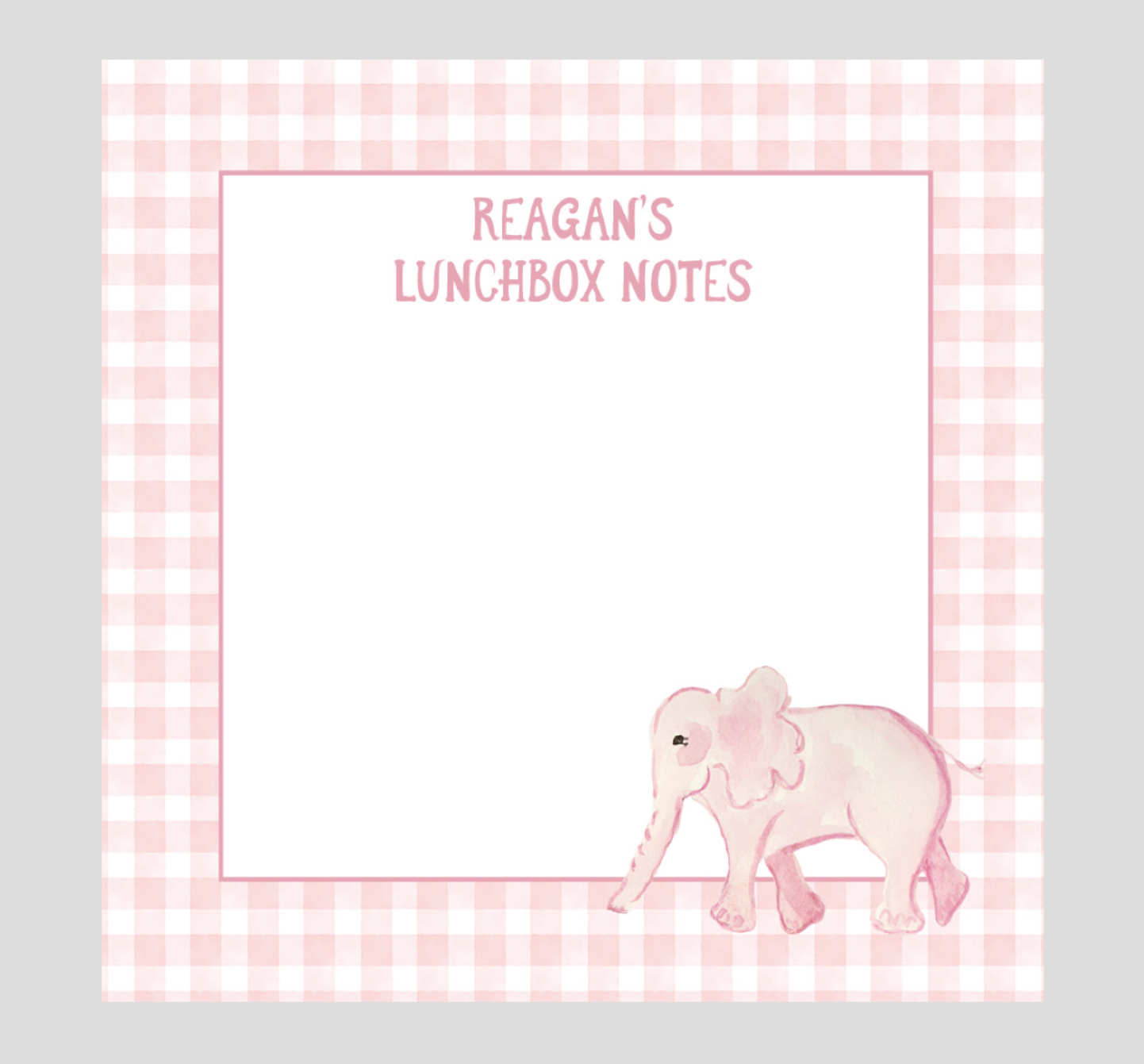 Elephant Lunchbox Notes
