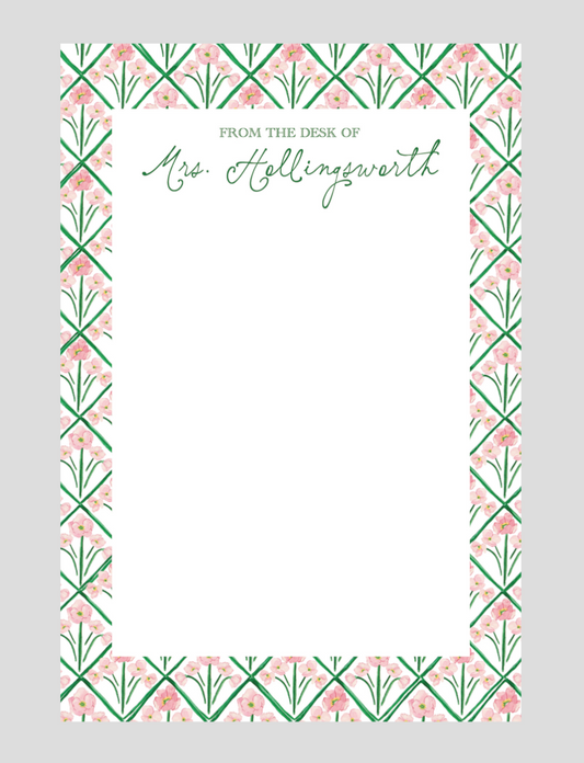 Floral Desk Notepad
