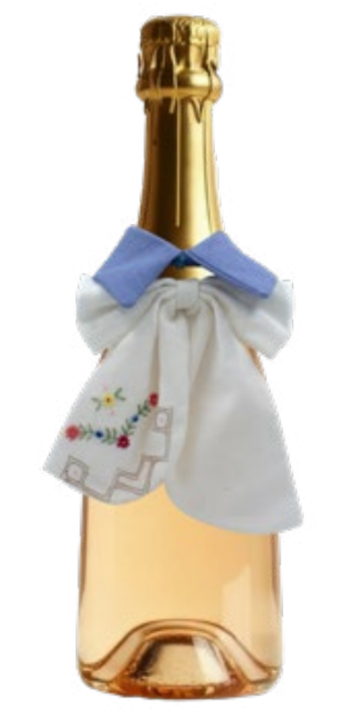 Light Blue Nanny Champagne Apron