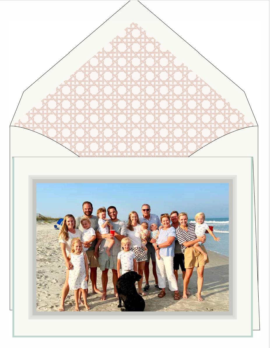 Family Beach Trip Christmas Card