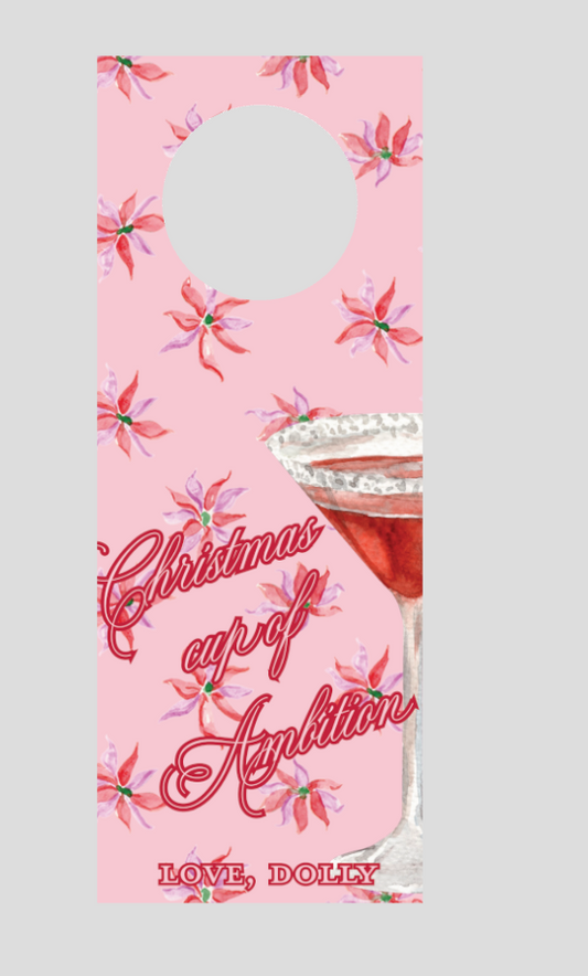 Christmas Cup of Ambition Bottle Tags