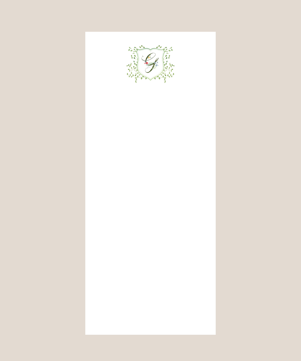 Letter Garden Party Notepad