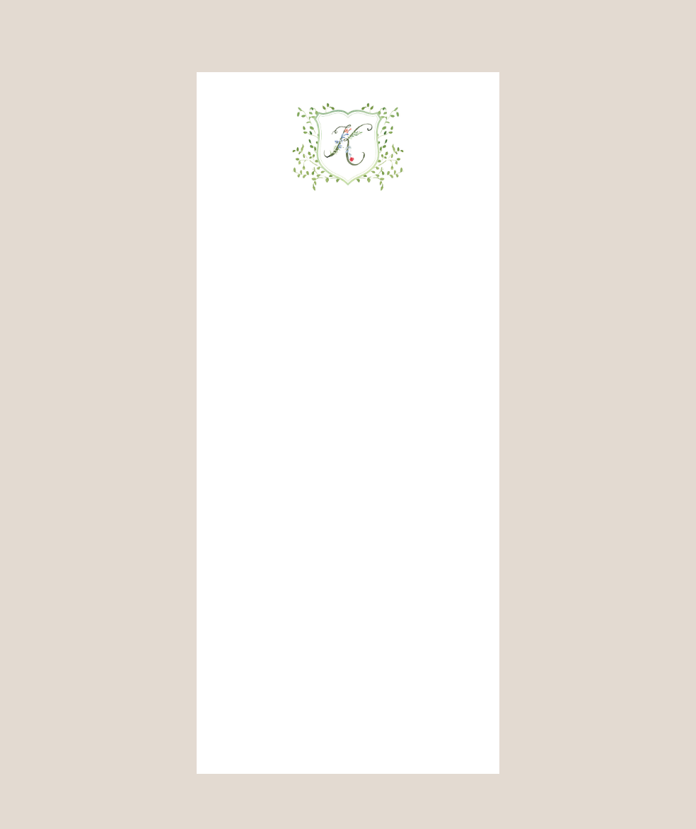Letter Garden Party Notepad