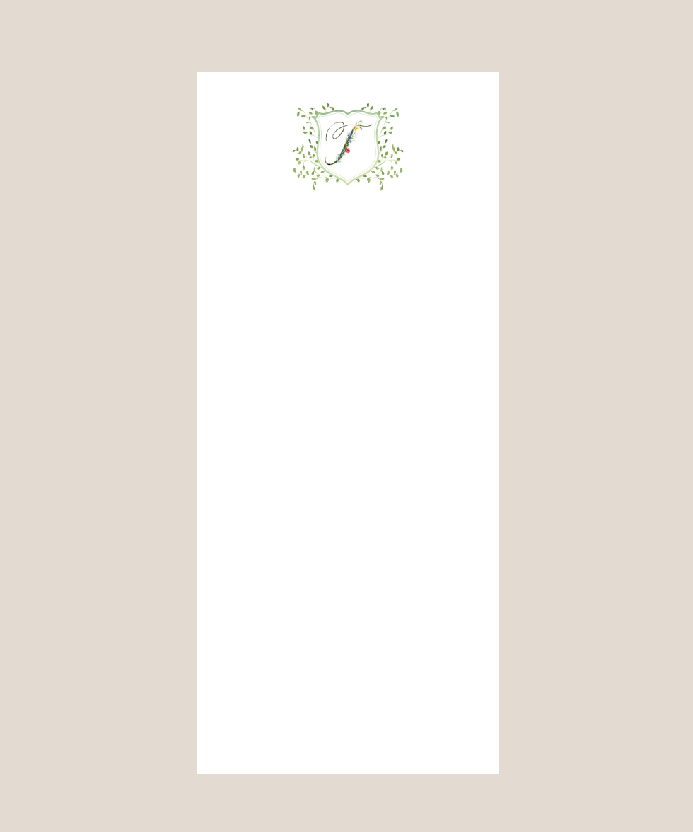 Letter Garden Party Notepad