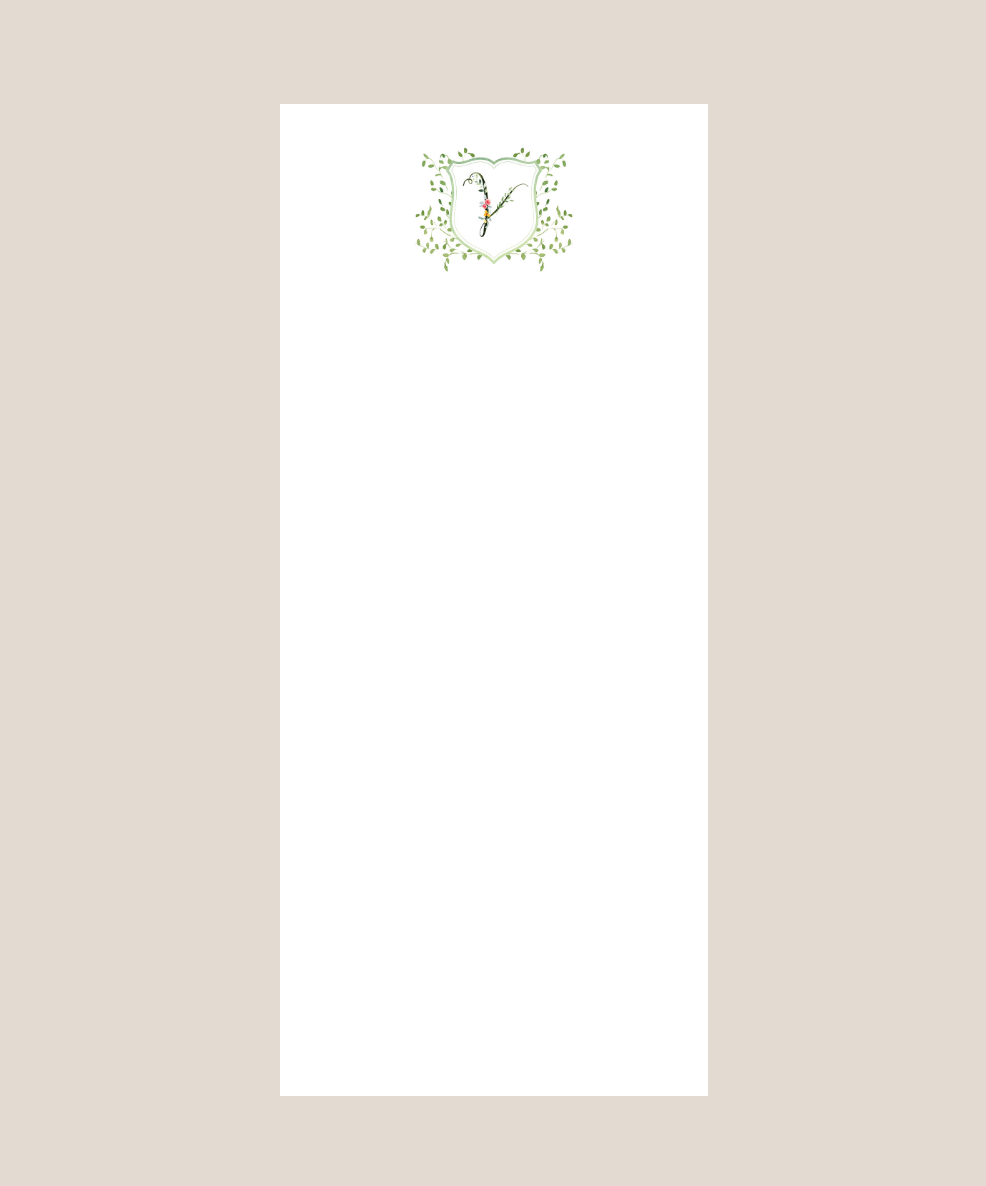 Letter Garden Party Notepad