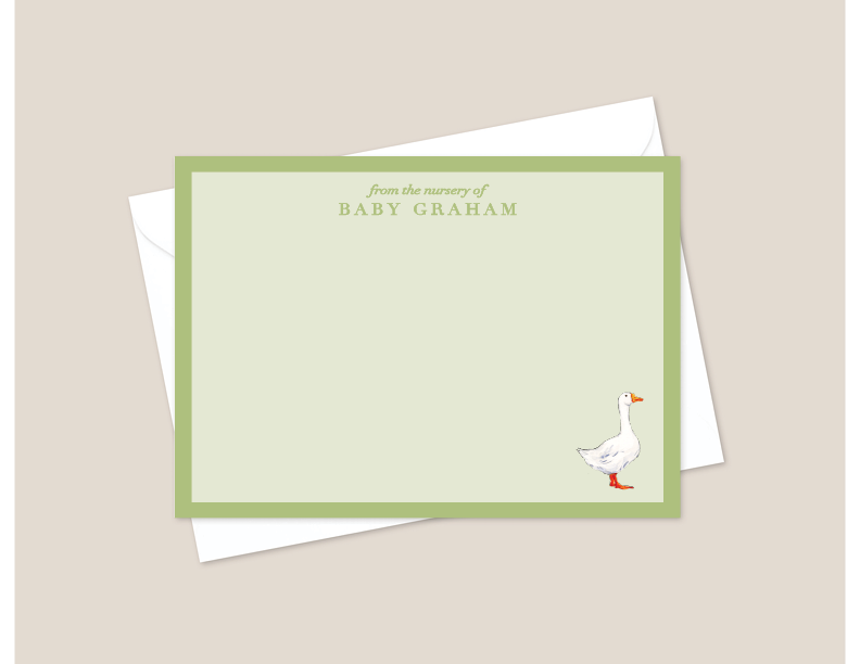 Silly Goose Baby Stationery