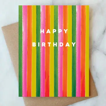 Starburst Birthday Greeting Card