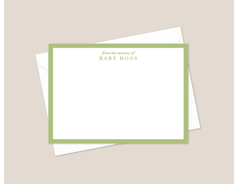 Sweet Pea Baby Stationery