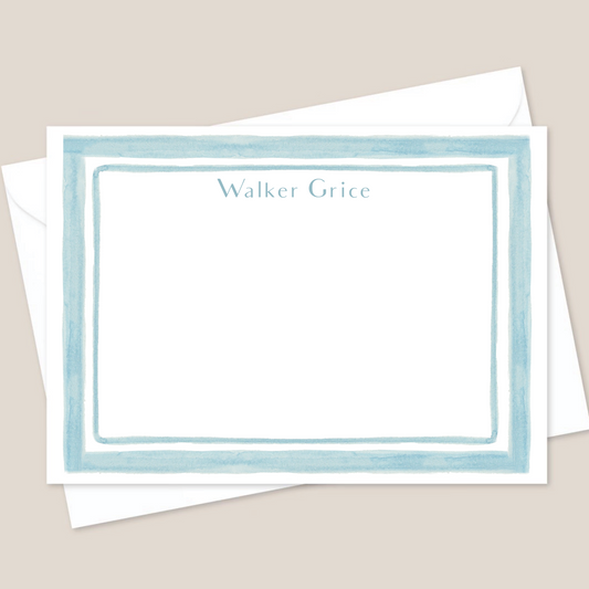 blue stationery