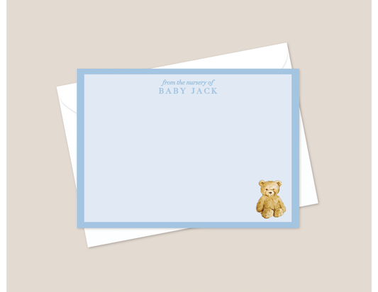 Tiny Teddy Baby Stationery