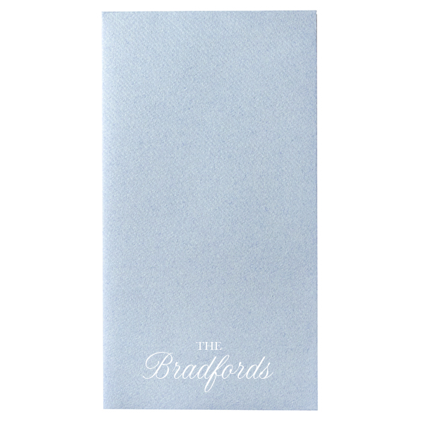 Custom French Blue Towels