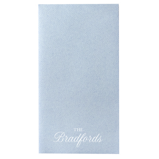 Custom French Blue Towels
