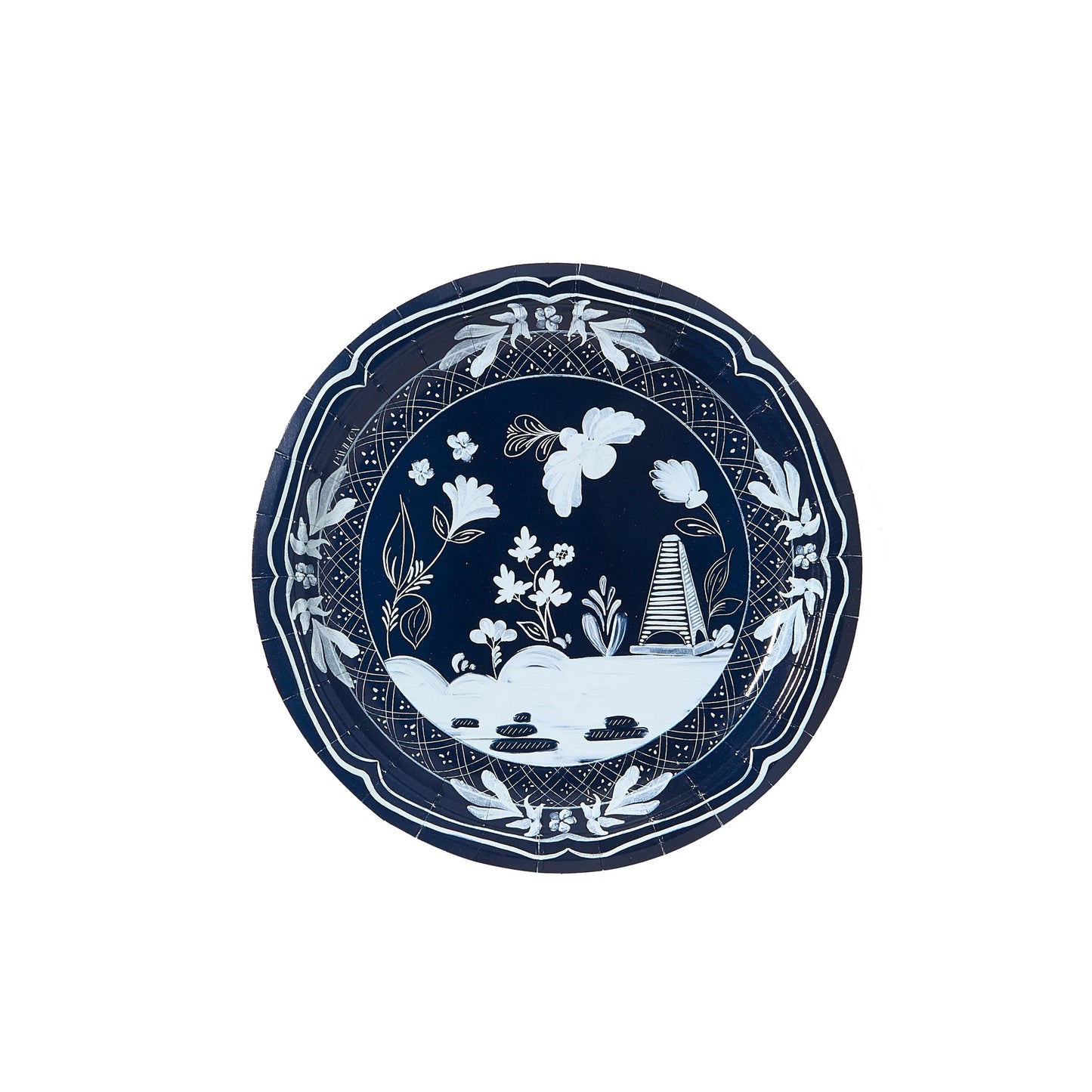Navy Beachside Pavilion Dinner Paper Plates - 8 pack