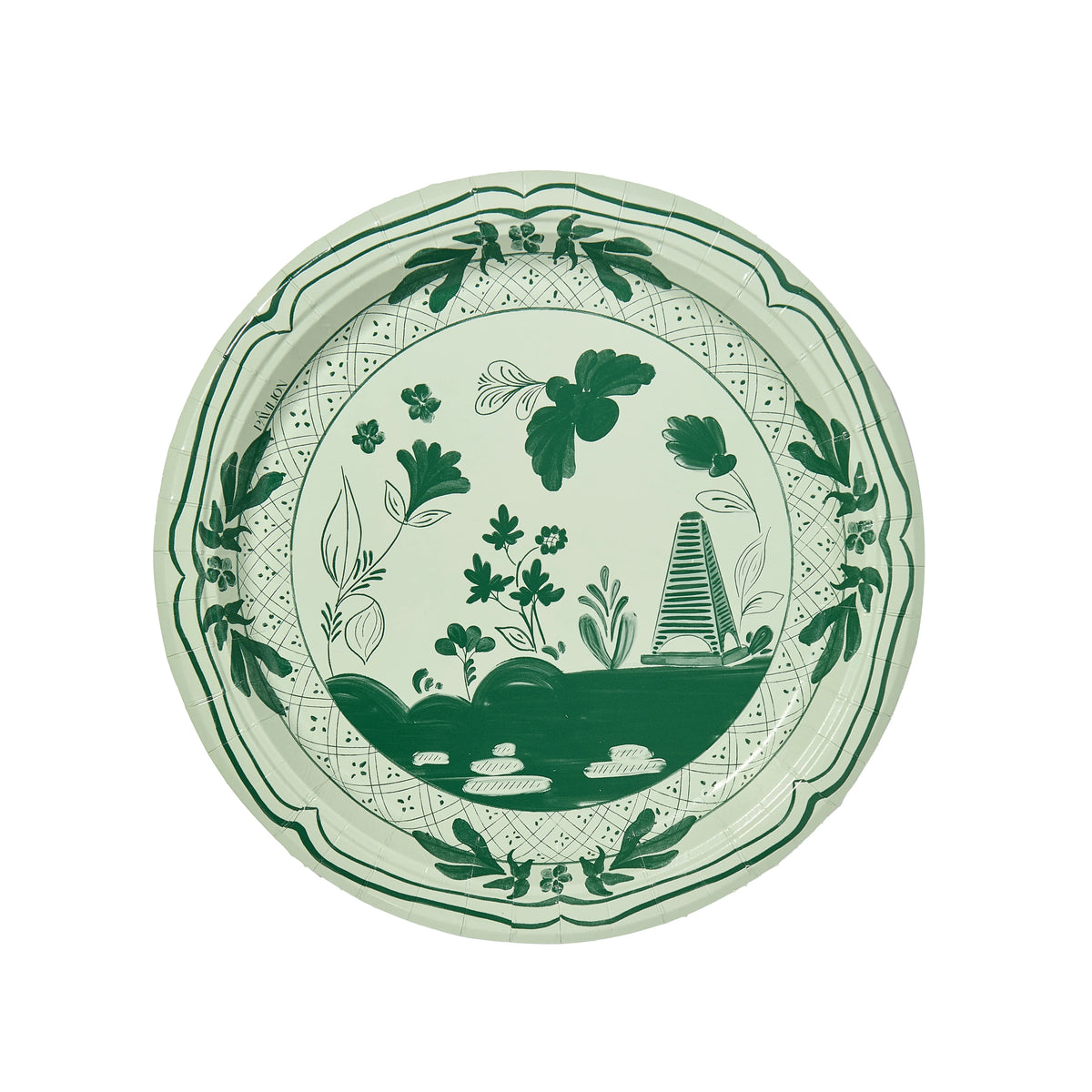Sage and Forest Beachside Pavilion Dinner Paper Plate - 8 pack