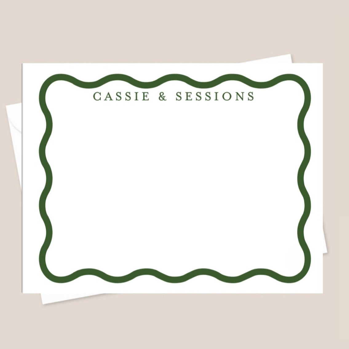 Wavy Frame Stationery