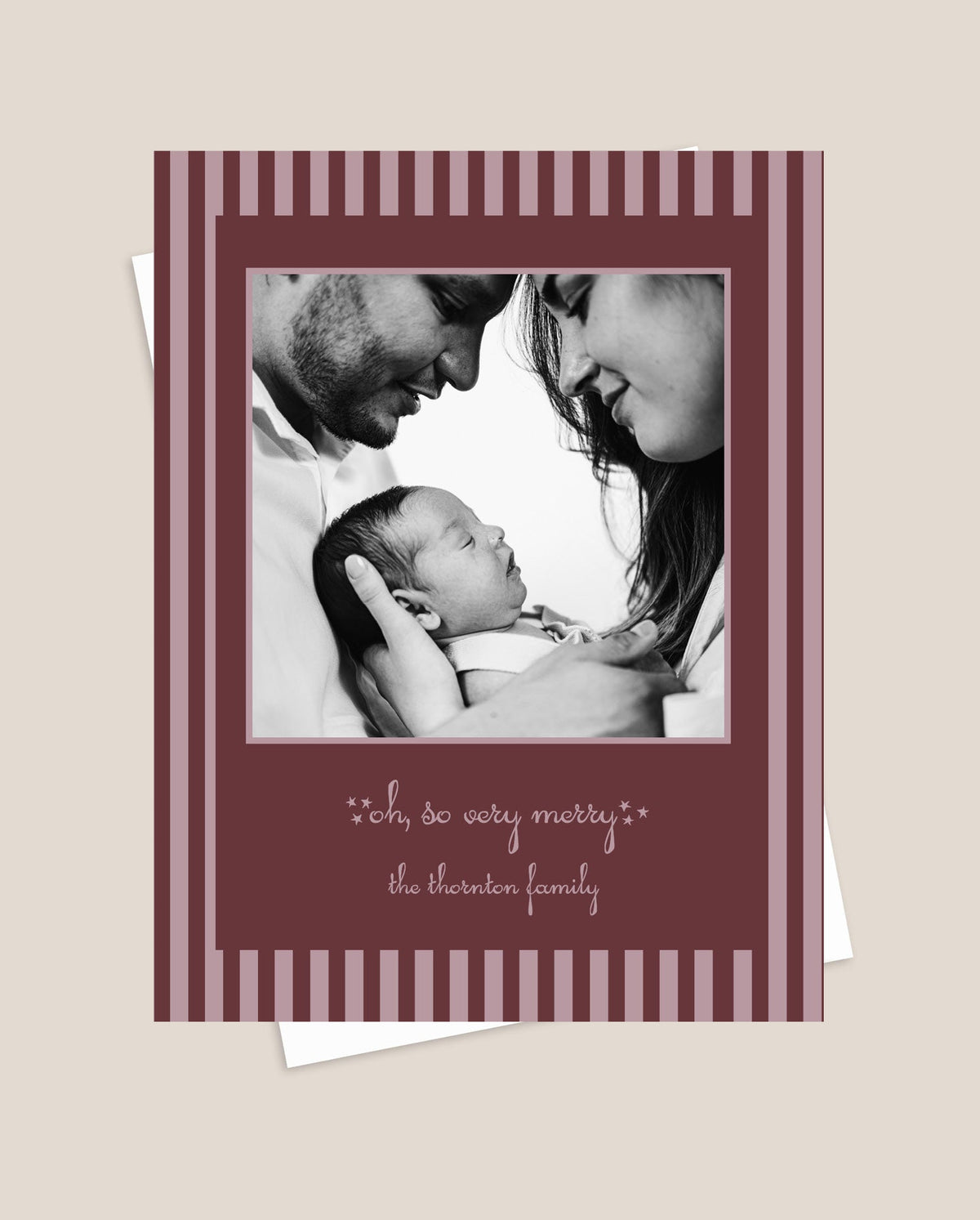 Black Cherry Christmas Card