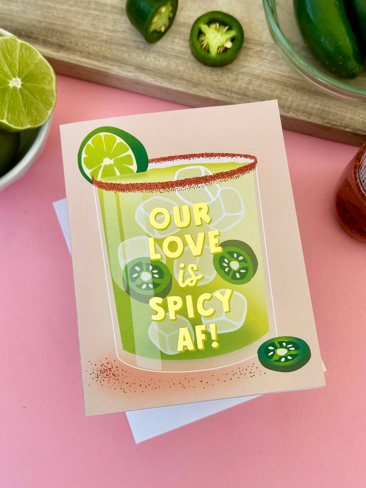 The Social Type - Spicy Love Margarita Love Card