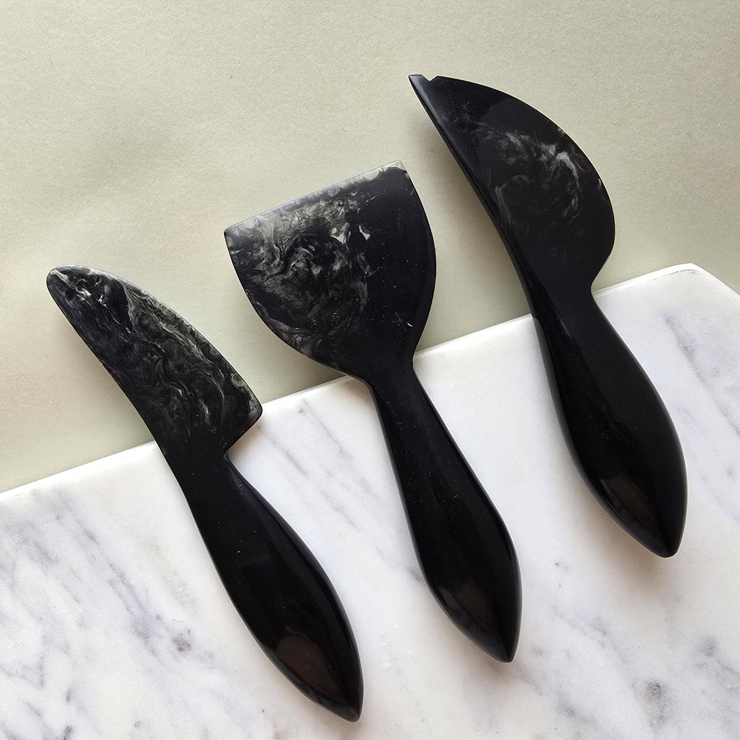 3-Piece Cheese Knives Set - Resin Charcuterie Tools