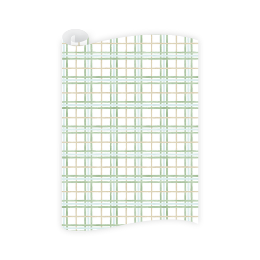 Lush Pines Plaid Wrapping Paper Roll