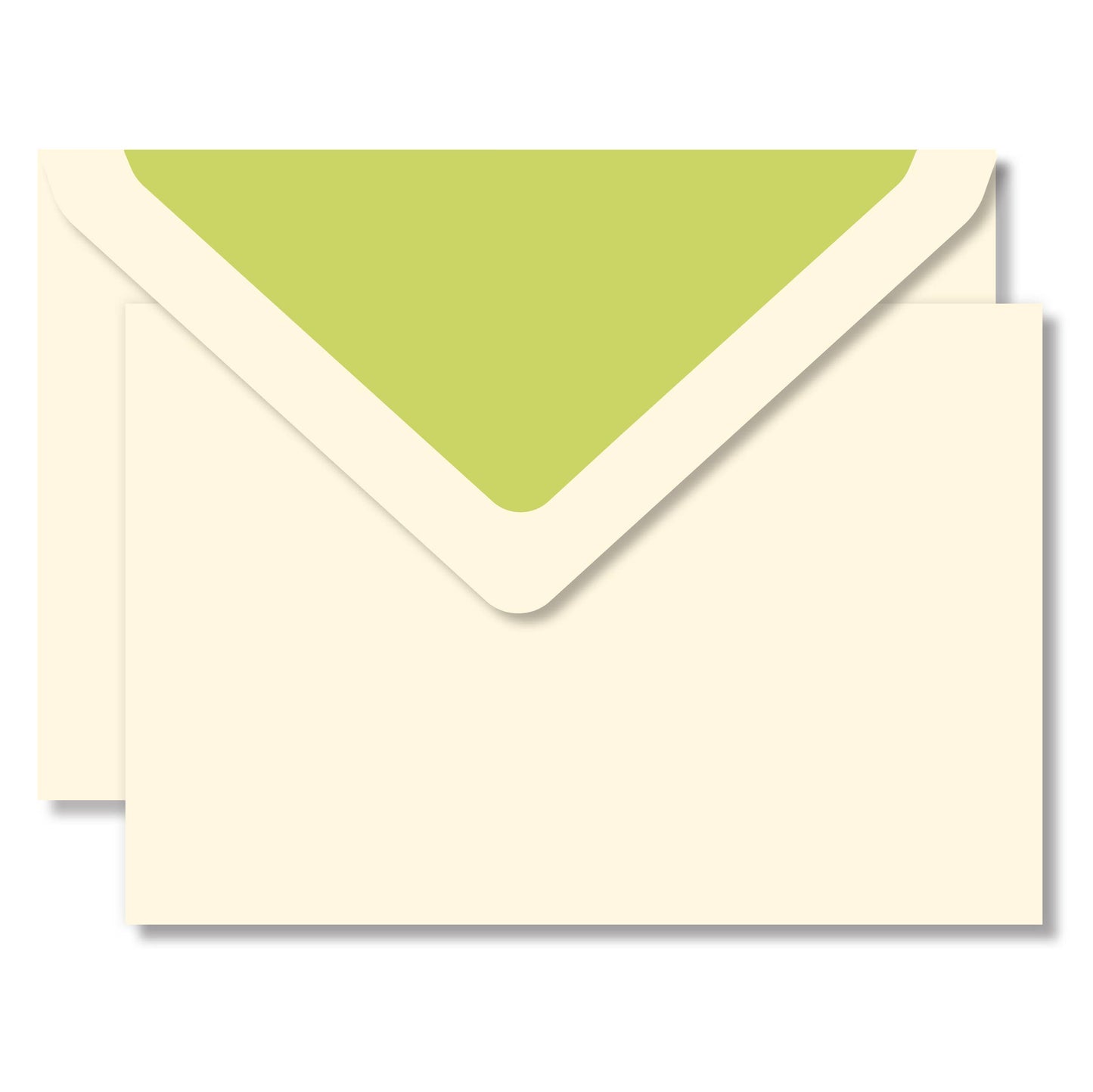 Laid Note Card Box Cream Laid/ Lining Navy Blue