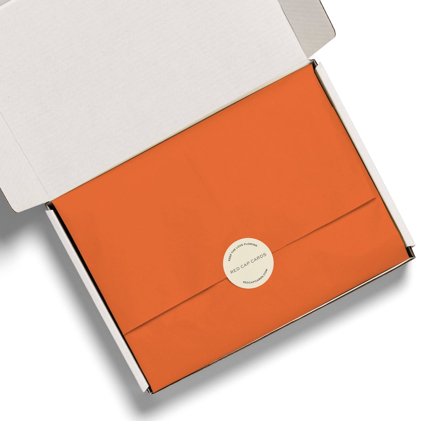 Red Cap Cards - Neon Orange tissue paper