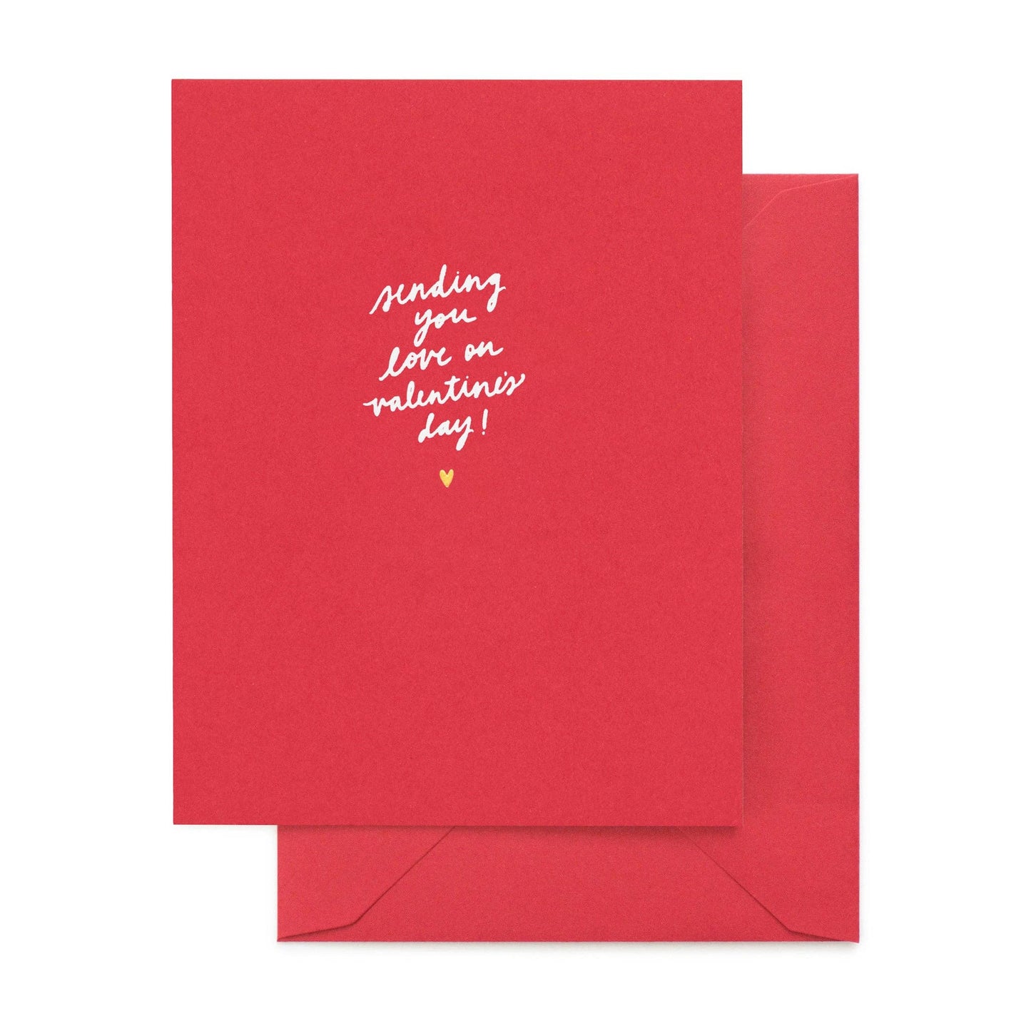 Red card with white text and a heart on a white background