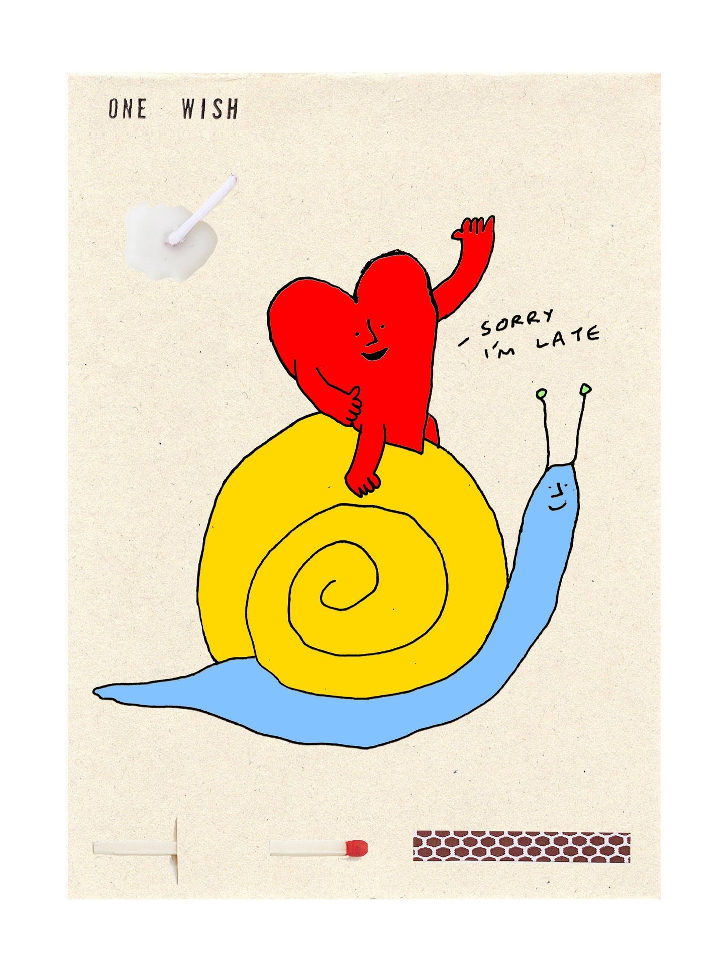Wish Cards - Snail Heart