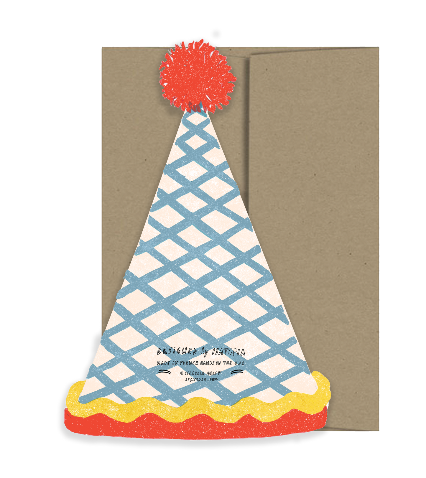Isatopia - Birthday Hat Birthday Collection - Die Cut Card