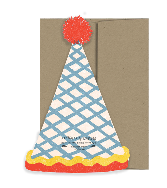 Isatopia - Birthday Hat Birthday Collection - Die Cut Card