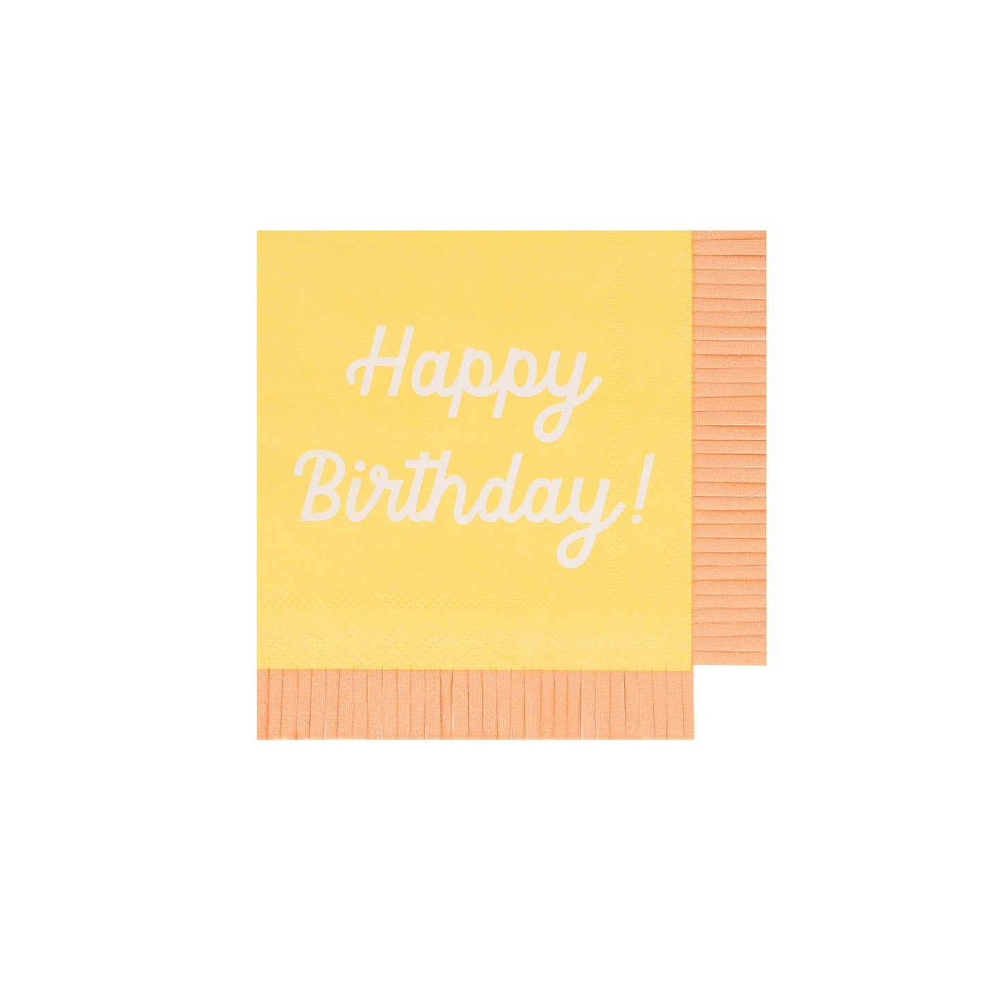 Mixed Happy Birthday Small Napkins