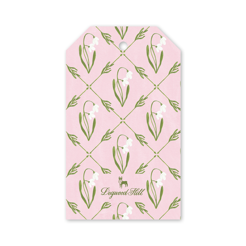 Snowdrop Meadow Pink Gift Tags
