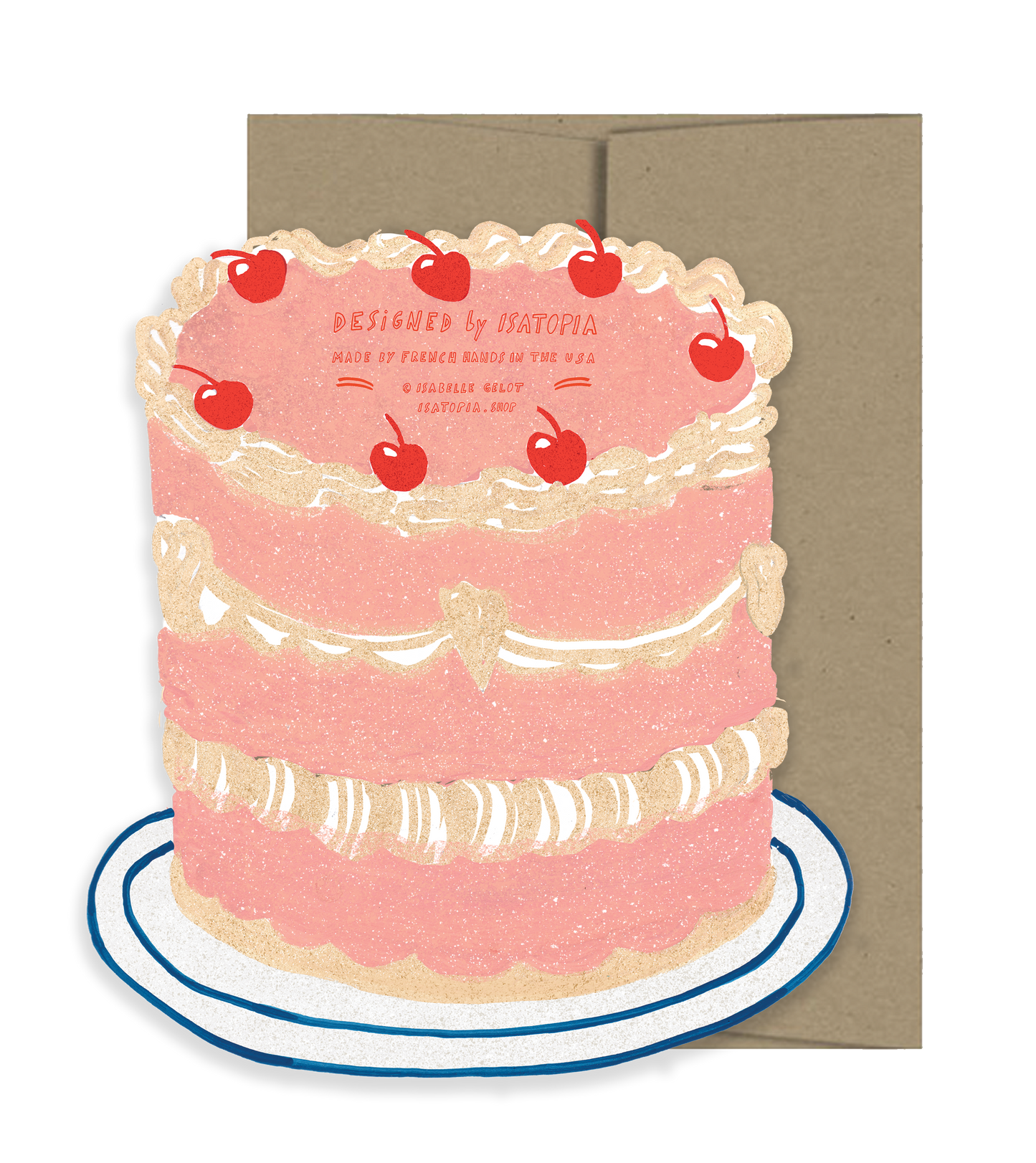 Isatopia - Party Cake Die Cut Card - Party Collection