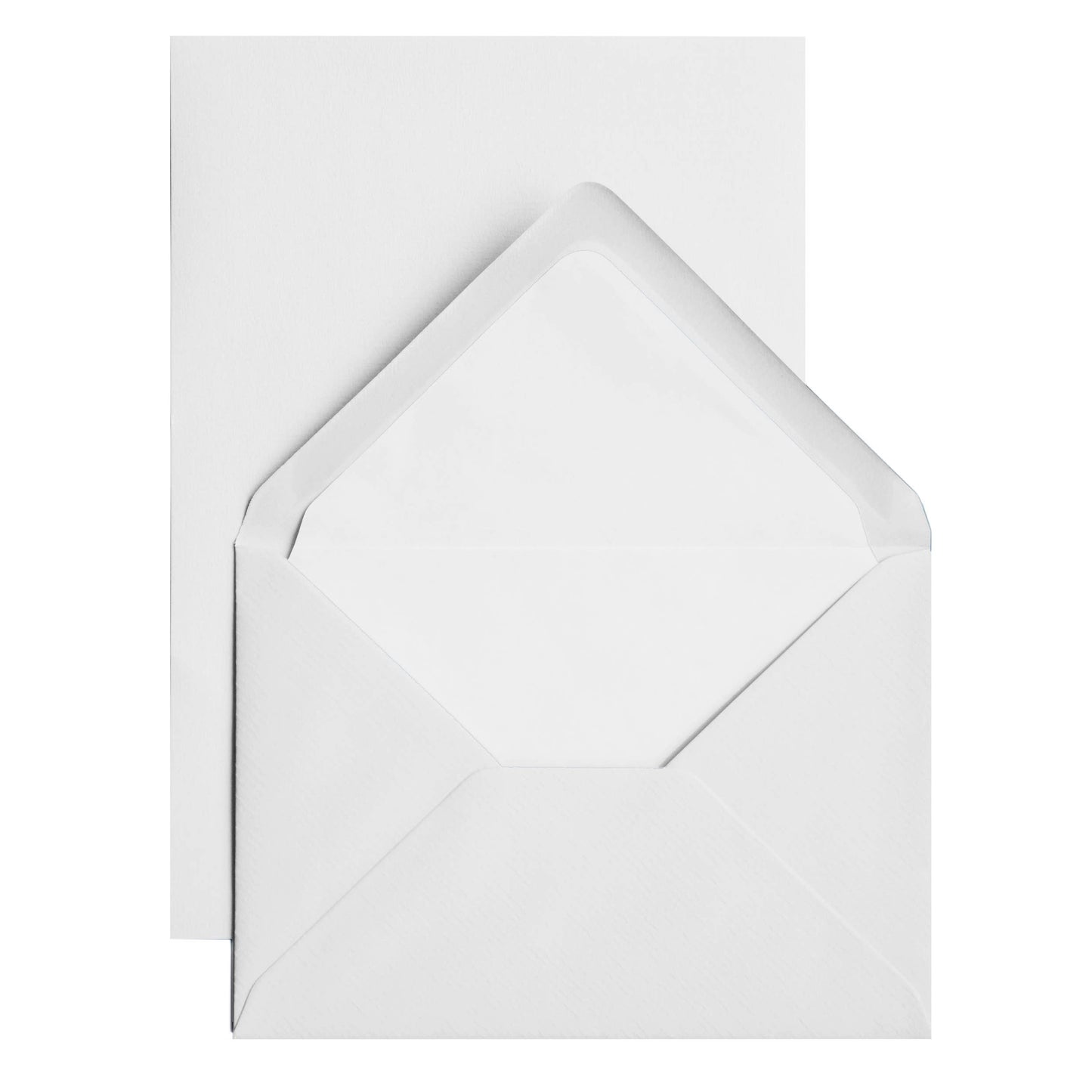 Classic Laid Plain Edge Sheet Correspondence Silver Box