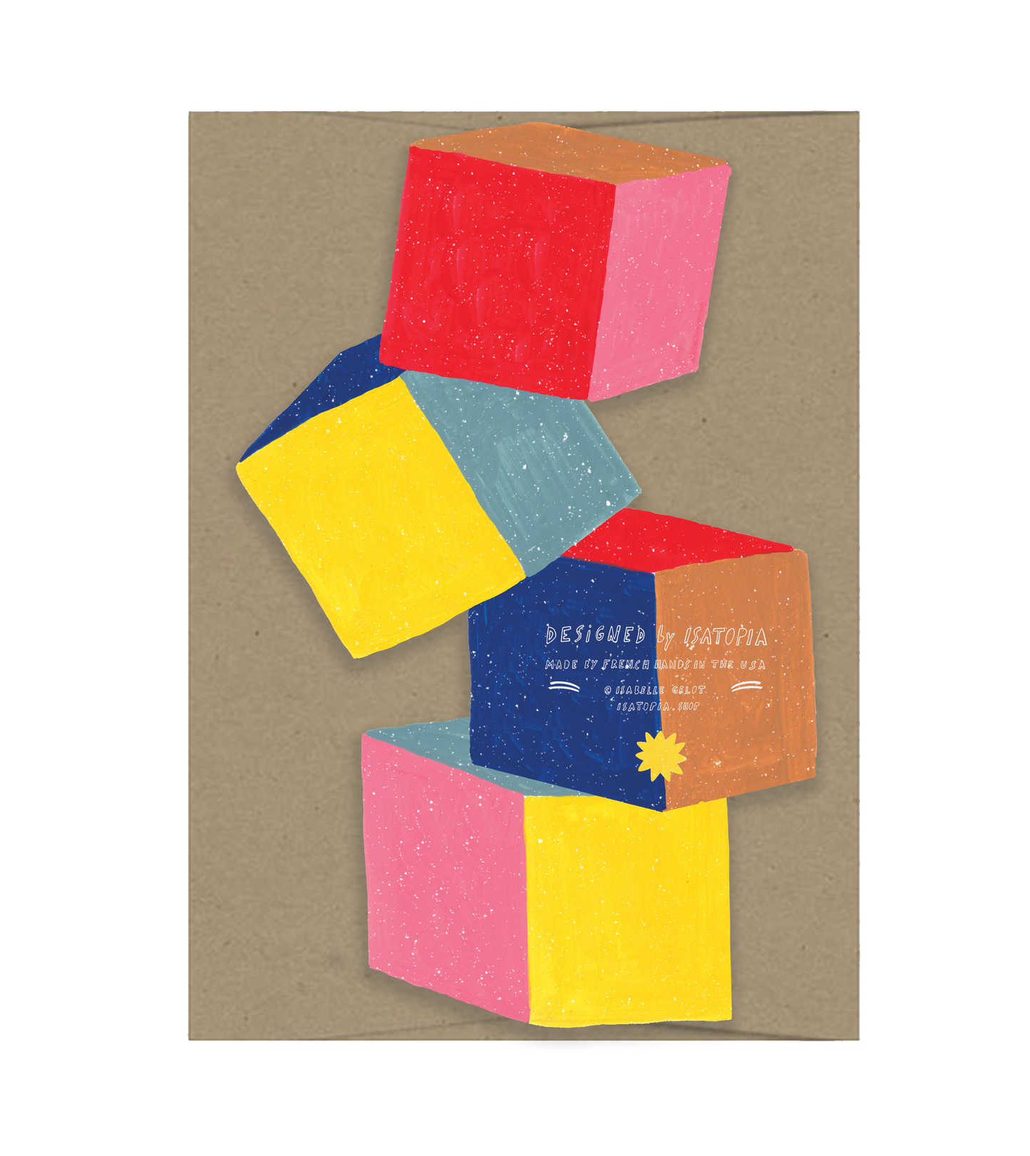 Isatopia - Baby Cubes - Die Cut Card