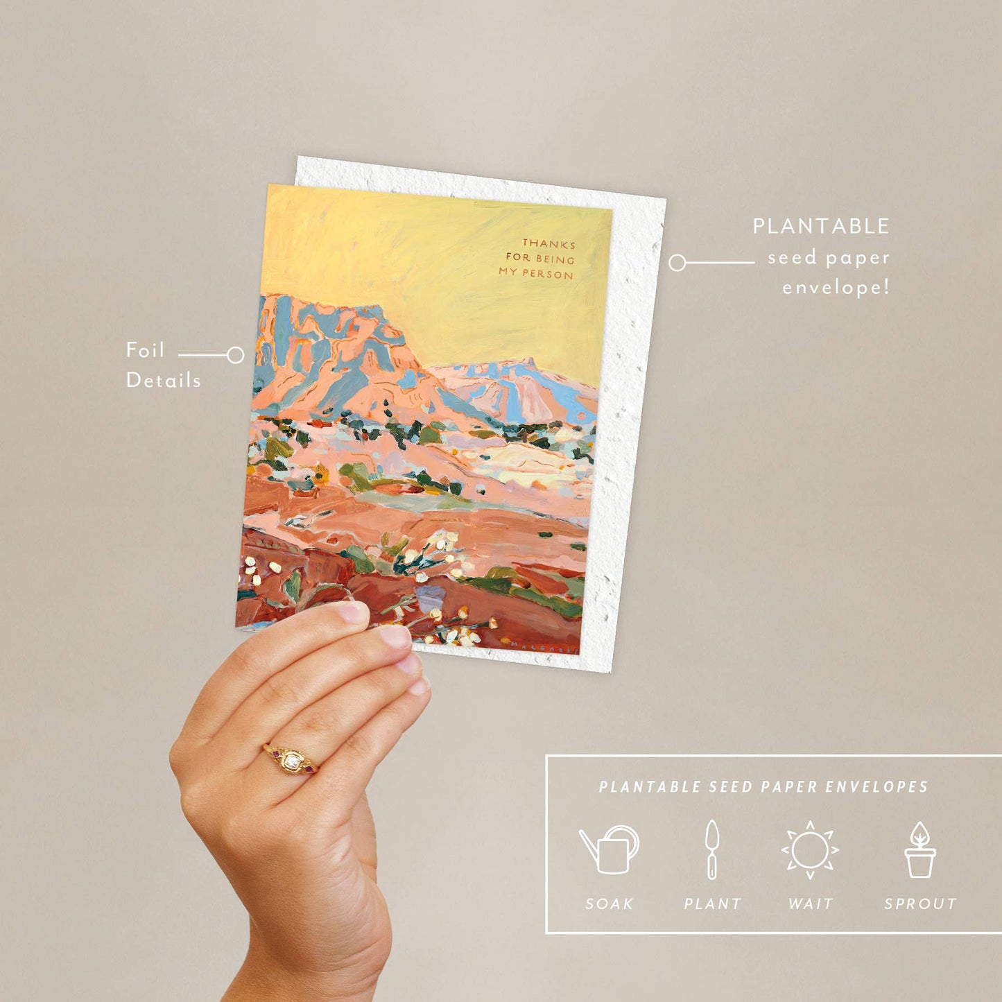 Shadow Rocks - Love + Friendship Card