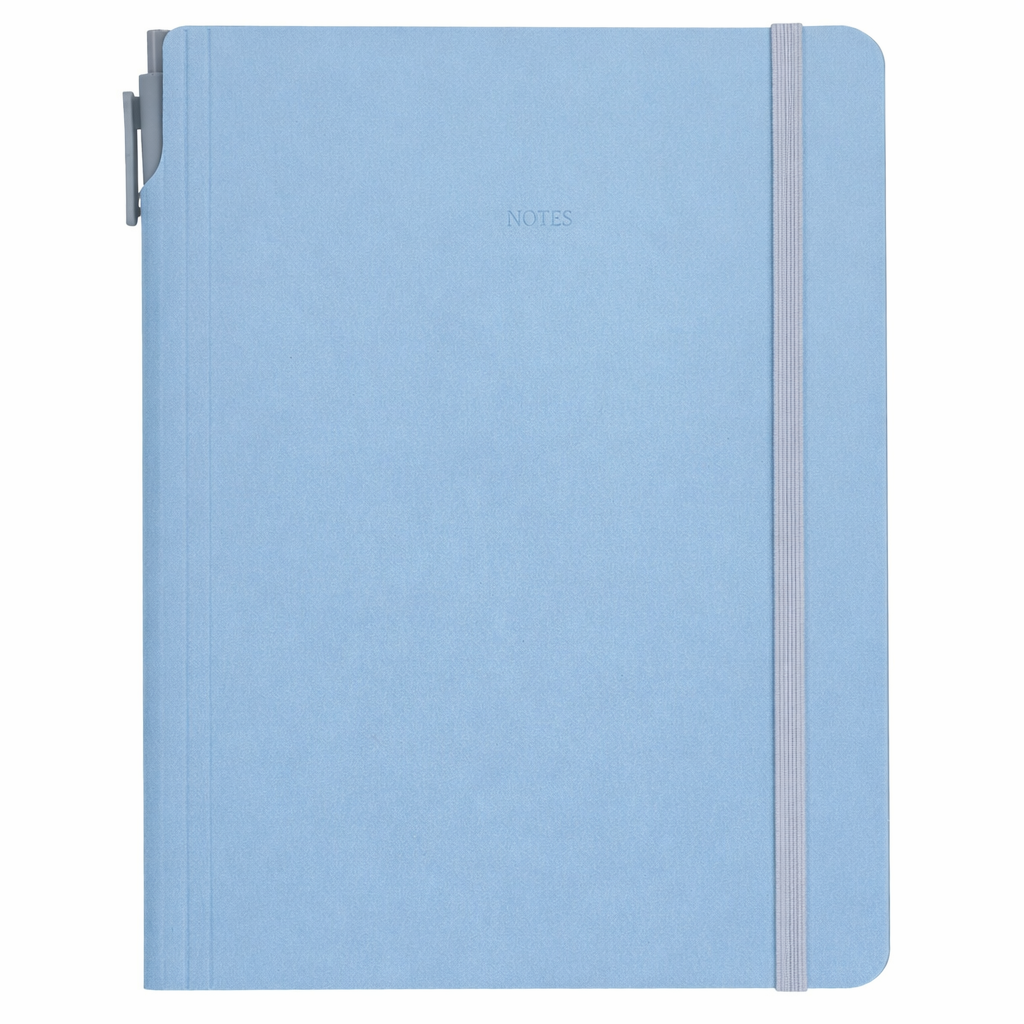 Gry Mattr by Joe Mimran - Notebook with Pen - Sky
