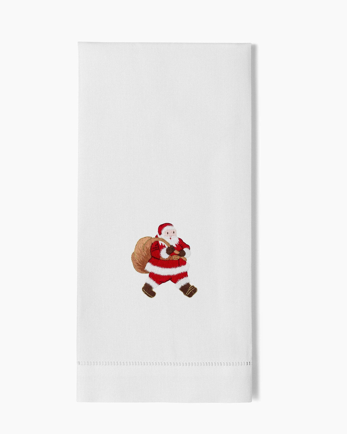Santa Hemstitched Towel