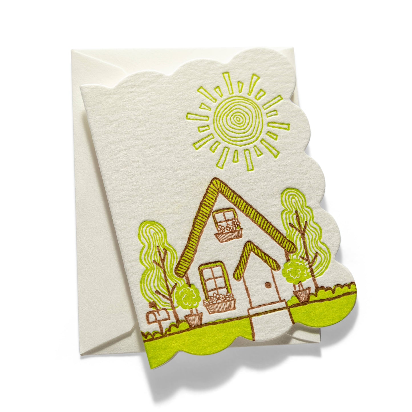 House | Mini Letterpress Enclosure Card