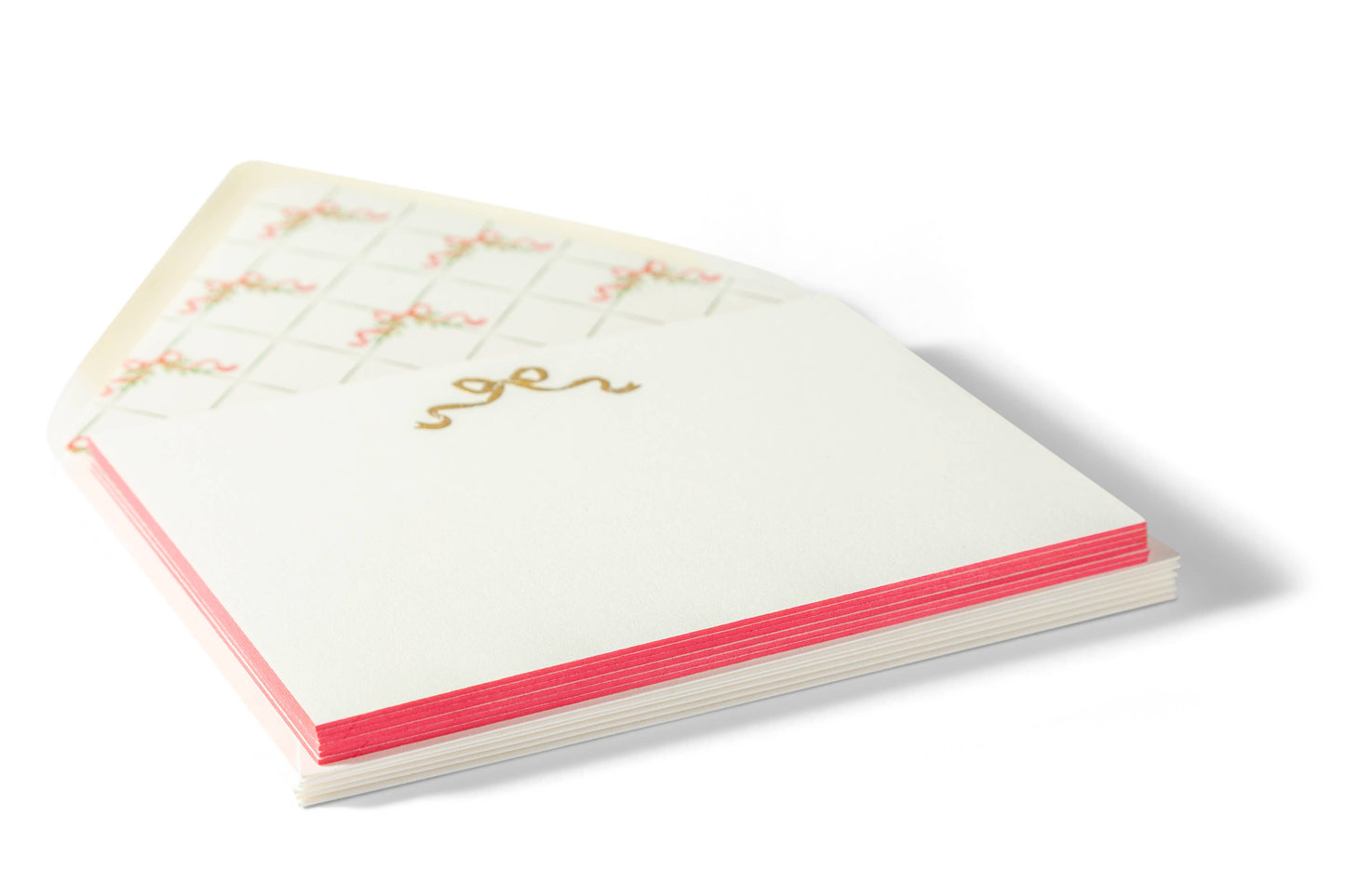 Bow | Engraved Flat Notecards 