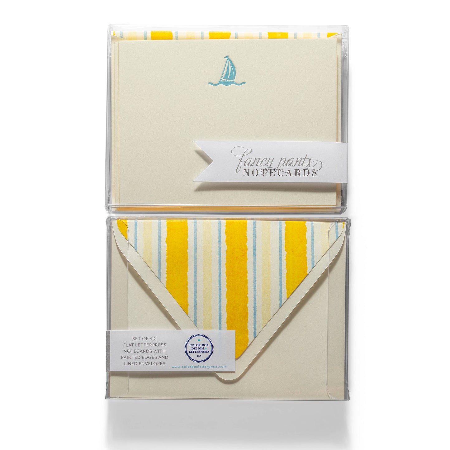 Sailboat | Fancy Pants Letterpress Flat Notecards