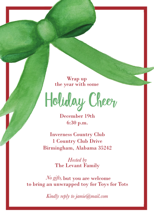 Big Bow Invitation