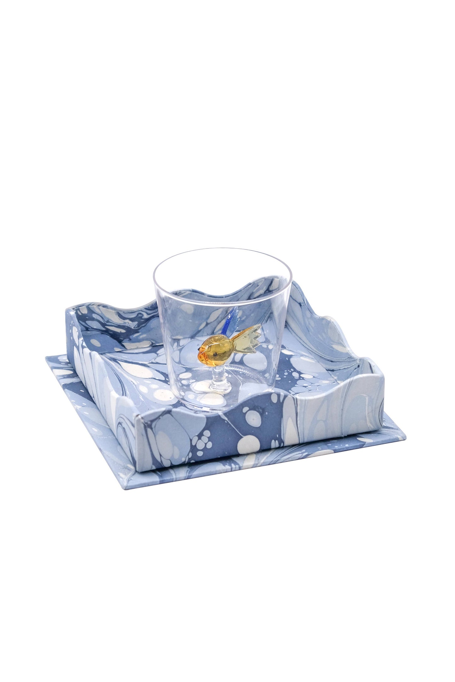 blue trays marbled 