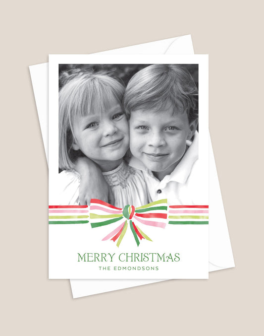 Bright Bow Christmas Card