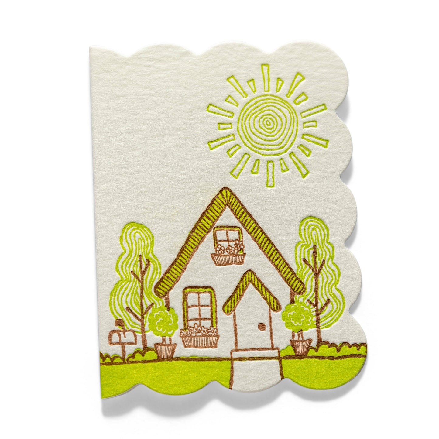 House | Mini Letterpress Enclosure Card