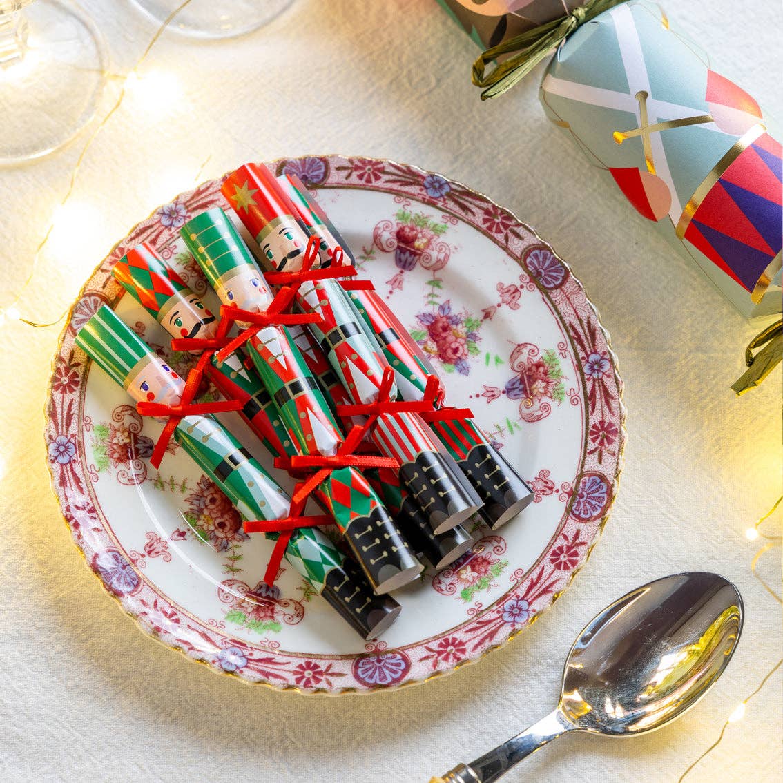 Nutcracker Christmas Saucer Crackers - 10 Pack