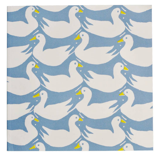 Square Notebook with Lined Paper in Ducks and Rabbits